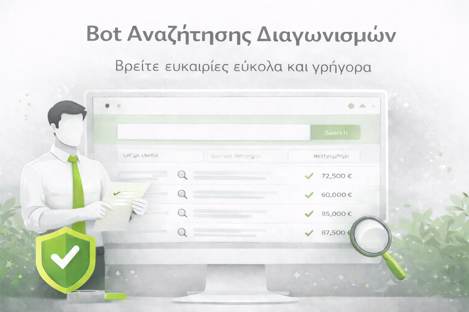 Bot Αναζήτησης Διαγωνισμών